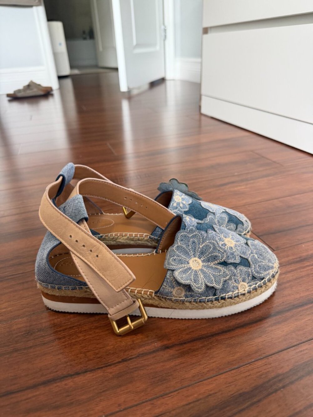 See by Chloe Denim Floral Espadrilles - Picture 3 of 4